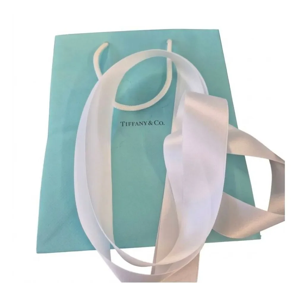 Tiffany bag, Tiffany ribbon, authentic Tiffany, gift packaging, luxury paper bag